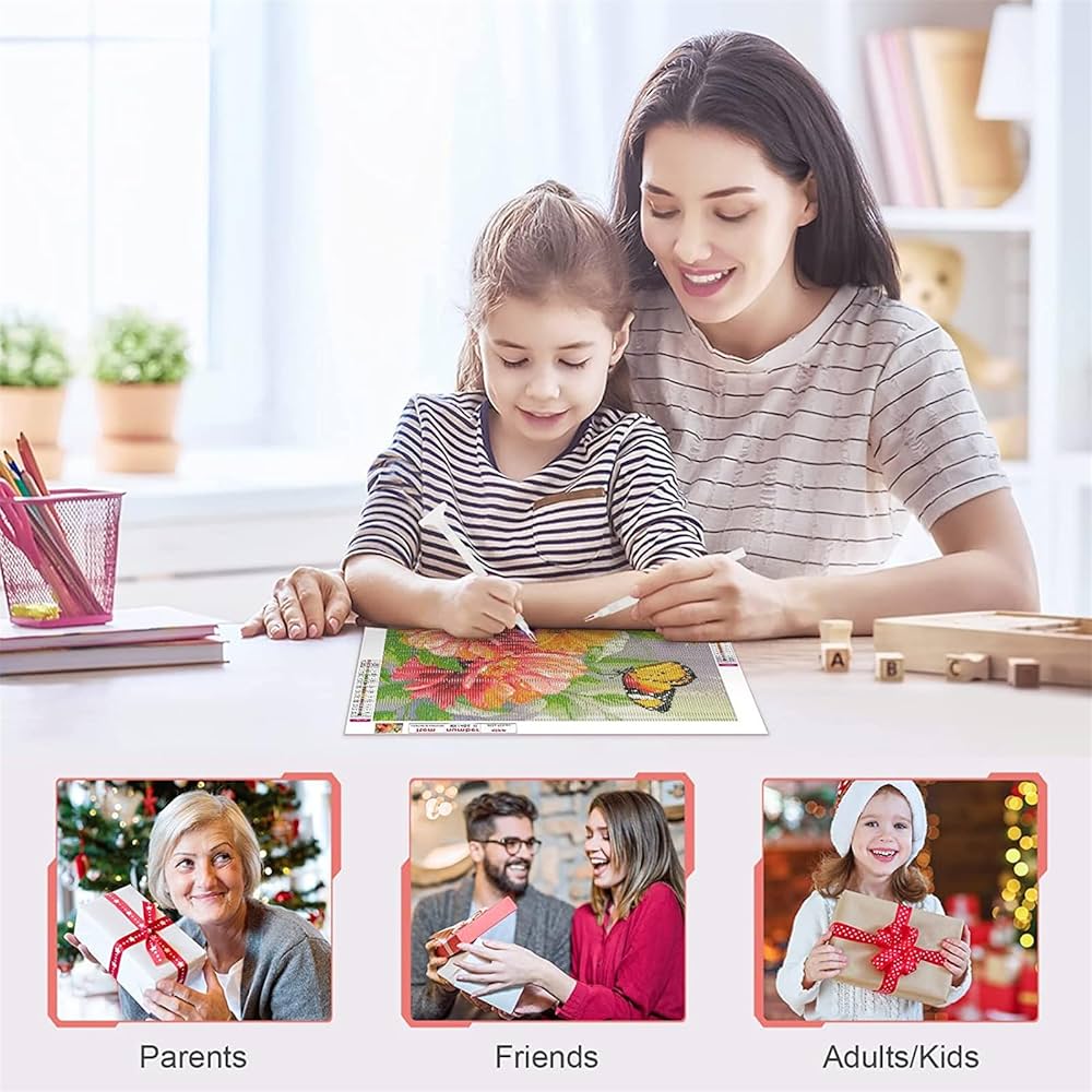Amazon | 5D サンセット ダイヤモンドアート 初心者 DIY 全面